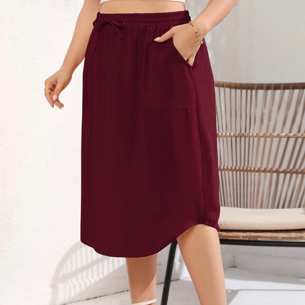 MIDI a line skirt